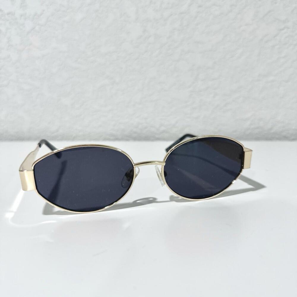 Sojos Retro Woman’s Oval Trendy Gold Sunglasses UV400